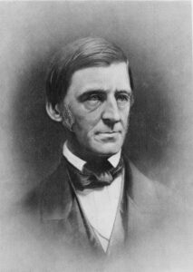 Ralph Waldo Emerson (1803-1882). Mezzotint portrait.